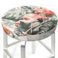 thumbnail image 3 of Balery Tropical With Flamingos Fundas de asiento para taburete de bar redondo de tela de terciopelo ajustables que protegen de arañazos y manchas para sillas de 14 a 17 pulgadas.-14 inch, 3 of 7