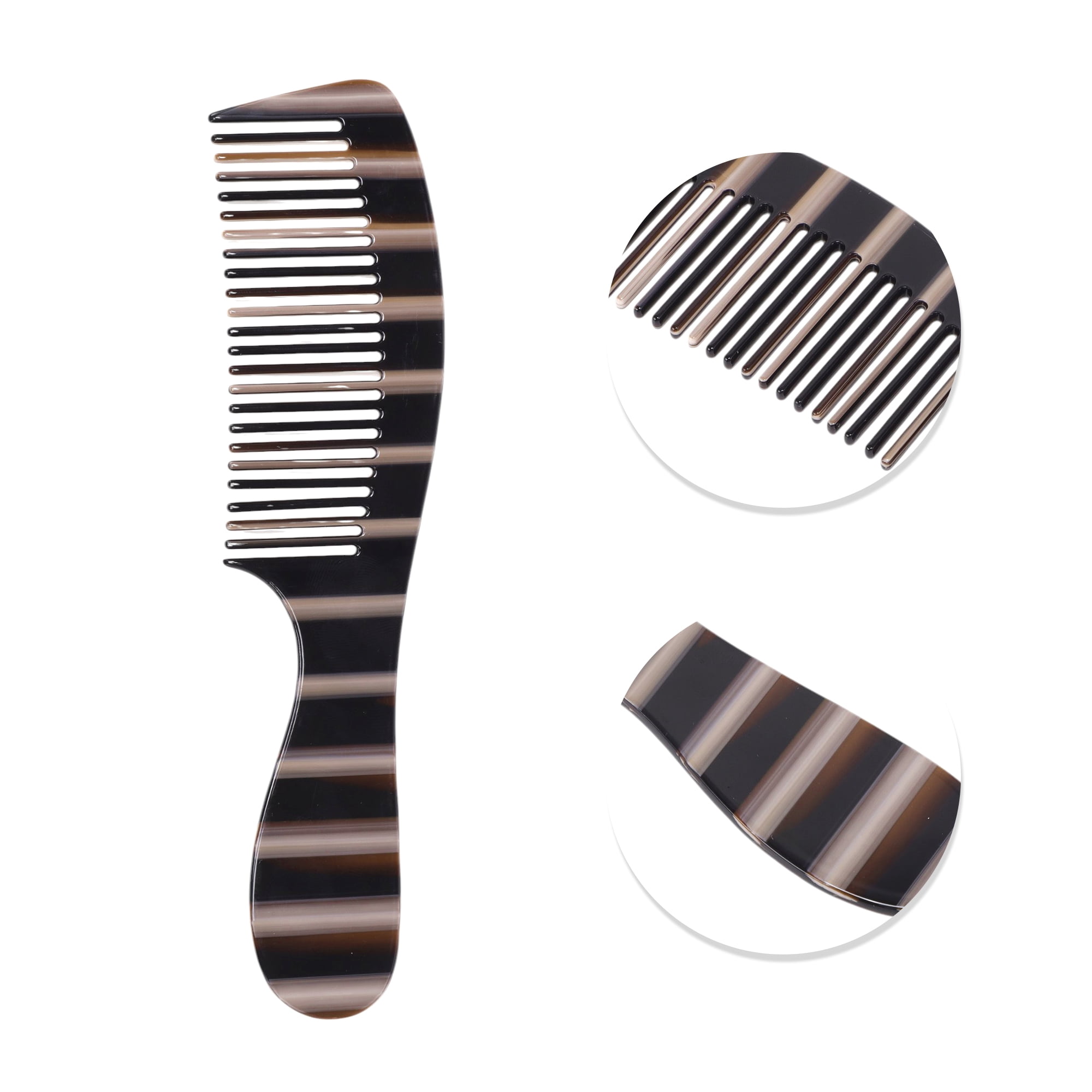 Unique Bargains 1 Piece Women Durable Hair Straightening Comb for Curly Hair Black