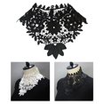 thumbnail image 4 of Collar falso para mujer, cuello falso desmontable, para niñas, ideal para disfraces de boda. Negro, 4 of 6