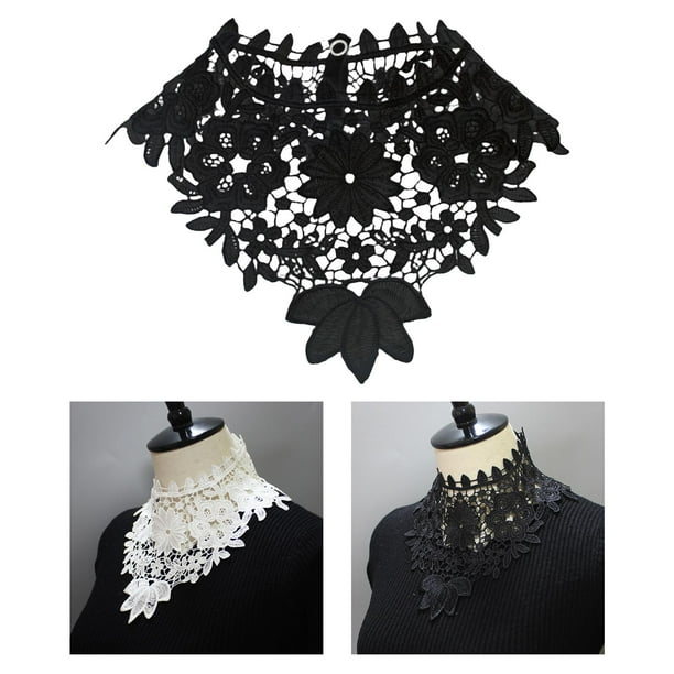 Camisas de Cuello Falso Blusa de Cuello Falso Camisas de r Cuellos de Disfraces para Negro Colcomx Cuello falso de las mujeres Walmart en linea