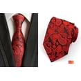 thumbnail image 4 of Formal Pattern Neckties for Men, Set of 3 - Jacquard Woven Classic Designs with Stripes & Checks, for Professional and Wedding Attire, 4 of 4