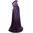 thumbnail image 3 of Hvyesh Unisex Hooded Cloak Long Velvet Cape for Christmas Halloween Cloak Costumes Hooded Cape Masquerade Dress Up, 3 of 4