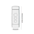 thumbnail image 3 of Lámpara de lectura de libros recargable USB Lámpara de noche LED flexible 500mAh (Blanco), 3 of 3