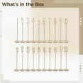 thumbnail image 5 of Set of 20, Rose Golden Wooden Wedding Table Numbers, Numbers 1-20 with Individual Stands, Elegant Gold Table Number Holders, Ideal for Weddings, Banquets, and Events, 5 of 5