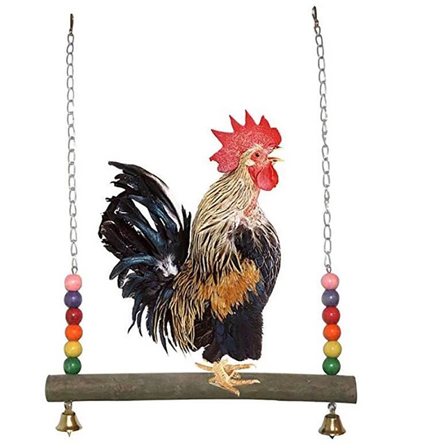 Columpio de pollo Campana colgante Columpio Entrenamiento de loros Loro de pie Columpio grande Puente colgante Columpio de puente colgante JAMW Sencillez
