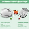Costway Steam Foot WARMING Spa Bath Massager Sauna Care w/Heating Timer Electric Roller, Gray
