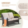 thumbnail image 4 of Ovios 3 Pieces Outdoor Furniture Wicker Patio Sectional Sofa with Side Table, 4 of 6
