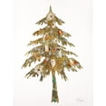 thumbnail image 2 of Pinto, Patricia 15x18 Black Ornate Wood Framed with Double Matting Museum Art Print Titled - Retro Tree, 2 of 4