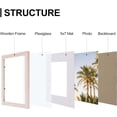 thumbnail image 3 of decorUhome 8x10 Rustic Pink Picture Frame Set of 9, Display 5x7 Pictures with Mat or 8x10 without Mat, Photo Frames for Wall or Tabletop, 3 of 7