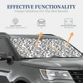 thumbnail image 7 of Picia Hand Drawn Snake 2 Piece Car Windshield Sun Shade Foldable | Foldable Sun Shield for Front Window Blocks UV Rays and Keeps Your Vehicle Cool-Large, 7 of 7