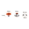 thumbnail image 2 of Unique Bargains 200set Grommets Kit Metal Eyelets 4mm 0.16' Grommet Tool for Shoes Clothes Belt Bag, Orange, 2 of 7