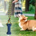 thumbnail image 4 of Runquan 3X Dog Rope Chew Toy Squeaky Rope Dog Toy for Small Medium and Large Pets Dark 3 Pcs, 4 of 8