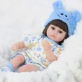 thumbnail image 1 of Rebirth Doll Simulation Baby Enamel Soft Glue Doll Children's Educational Toys Gift Standing Size 17in Seating Size 11.4 In Gong Bohan unisex, 1 of 2