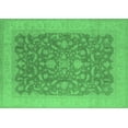 thumbnail image 1 of Ahgly Company Indoor Rectangle Oriental Emerald Green Industrial Area Rugs, 8' x 12', 1 of 4