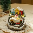 Christmas Village House Made of Resin, Christmas Snow House Electric