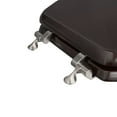 thumbnail image 4 of Jones Stephens Plumbing Dark Brown Elongated Comfort Seats Toilet Seat  C2B1E-1, 4 of 6