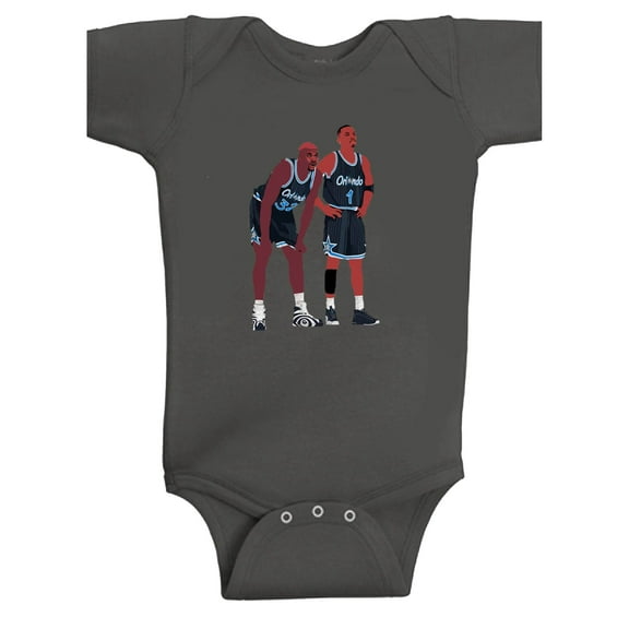 CHARCOAL Magic Shaq Shaquille O'Neal Penny Hardaway PIC Baby 1 Piece