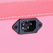 Byootique Pink Rolling Makeup Case on Wheels Pro Cosmetic Artist Hair Stylist Barber Trolley Multifunction Lighted Lockable