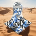 thumbnail image 2 of Sun Protective Scarf Breathable Mesh Print Head Wrap For Women Men Outdoor Daily Use Lightweight Comfortable, 2 of 3