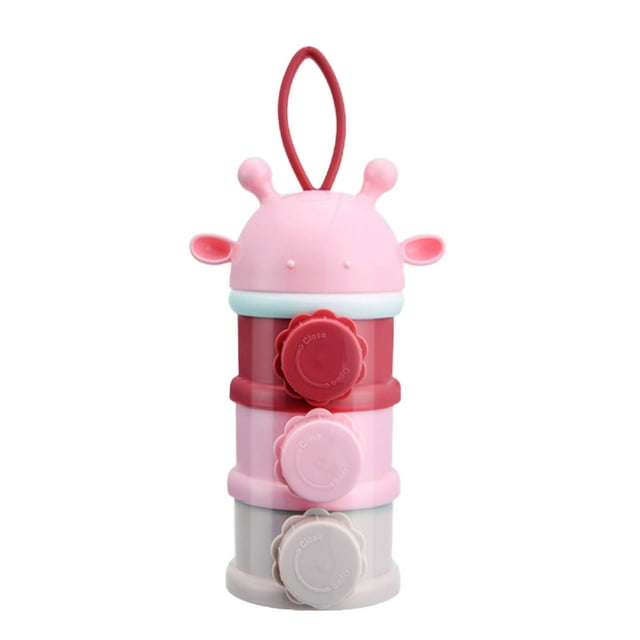 Distributeur Empilable de Lait en Poudre pour Bébé, Distributeur, Contenant de Voyage Anti-Déversement, Pots de Distributeur de Lait en Poudre, Boîte de Rangement Portable pour Collations