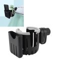 thumbnail image 4 of Universal Phone Drinks Holder, Hard Multifunctional Stroller Universal Cup Holder  For Walker Black And Gray, 4 of 8