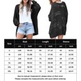 thumbnail image 2 of Suéter Cárdigan informal ahuecado para mujer, traje de vacaciones holgado de Color sólido de gran tamaño Cgtredaw Negro T XXL para Mujer, 2 of 6