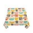 thumbnail image 5 of Wukai Vintage Cup Waterproof Tablecloth for Kitchen Dining, Fits Square Tables for 2-4 Seats -54"x54", 5 of 7