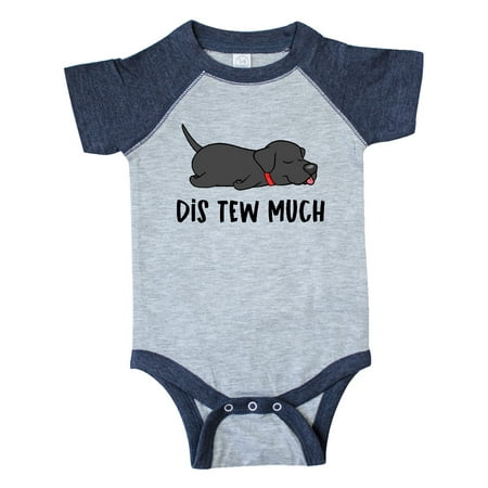 

Inktastic Napping Dis Tew Much Labrador Retriever Gift Baby Boy or Baby Girl Bodysuit