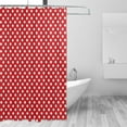 thumbnail image 3 of Zufioo Red Polka Dot Pattern Shower Curtain 72x72in, Waterproof Curtain for Bathroom-Waterproof, Mildew-proof, Quick-drying,Home Bathroom Supplies-One Size, 3 of 9