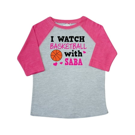 

Inktastic I Watch Basketball with Saba Gift Toddler Toddler Girl T-Shirt