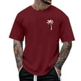 thumbnail image 1 of Styesk T-Shirts pour Homme Mode Décontractée Imprimé Col Rond Pull T-Shirt Manches Courtes Blouse, 1 of 5