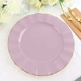 thumbnail image 2 of Efavormart 11" Dinner Plates – Set of 10 Plastic Lavender Lilac Round Disposable Plates with Gold Ruffled Rim – Elegant Tableware for Wedding Receptions, Dinner Parties, Holiday Events, and Catering, 2 of 5