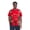 Crimson Deadpool, variant on Marvel Avengers Men's Cosplay Short Sleeve T-Shirt Navy Captain America