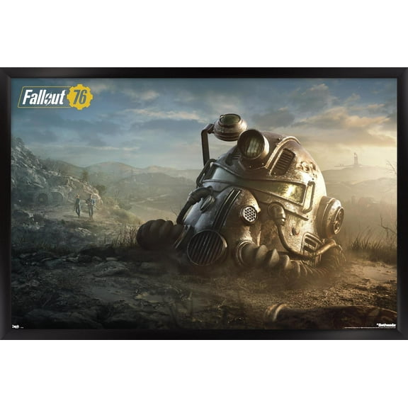 Fallout: 76 - Helmet Key Art Wall Poster, 22.375" x 34" Framed