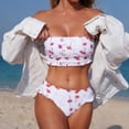 thumbnail image 6 of Swimsuits for Women Tankini Swimsuits Floral Print Tankini Swimsuit Bikini Separates Two Piece Bathing With, 6 of 9