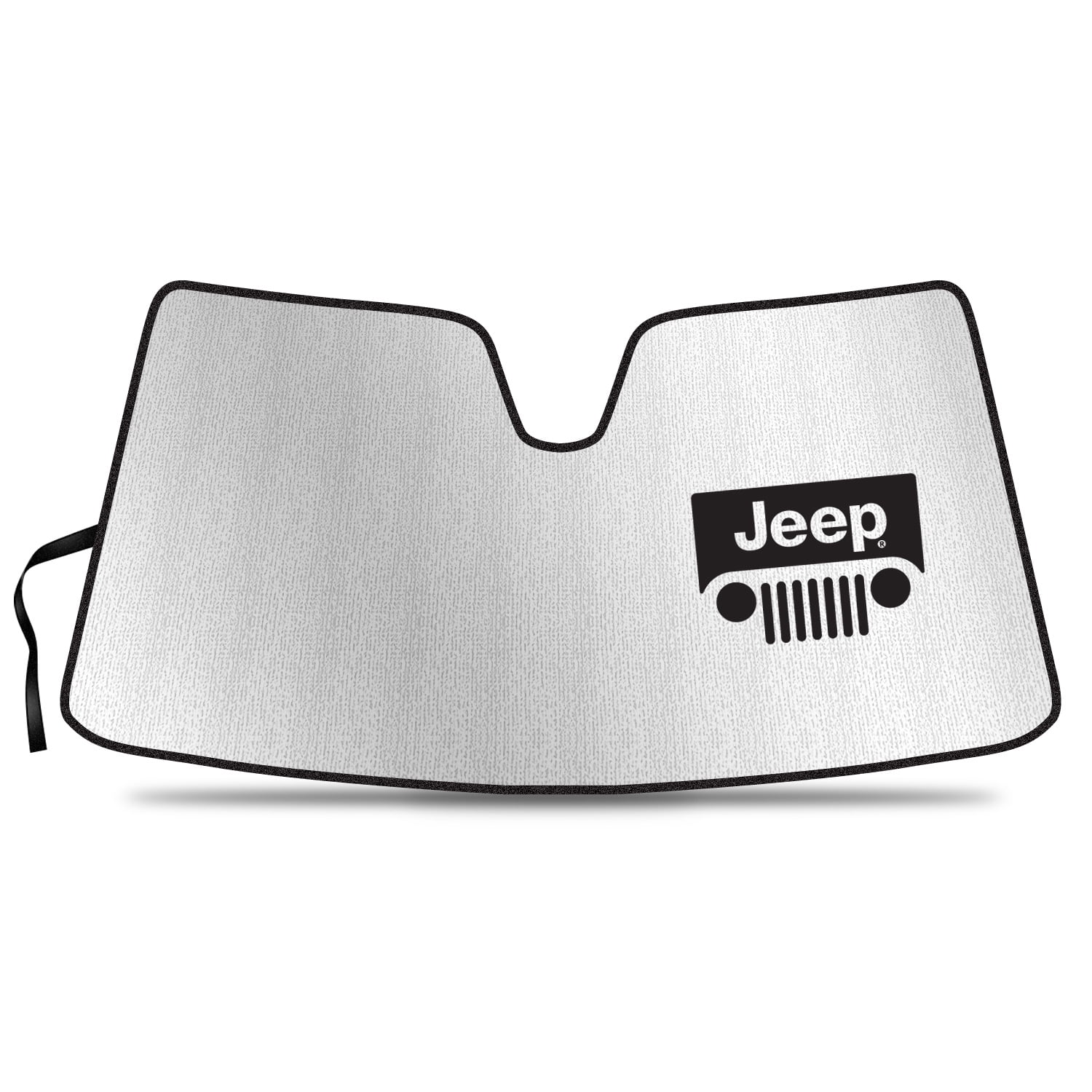 IPick Universal Windshield Sun Shade For Jeep Renegade - 55.5x27 Inches, Stand-Up Design, 7-Layer Reflective, UV Protection