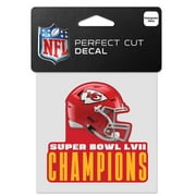 WinCraft Kansas City Chiefs Super Bowl LVII Champions 4'' x 4'' Perfect Cut Decal