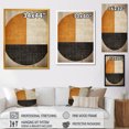 thumbnail image 4 of Designart "Orange and Black Geometric Wind Shapes" Abstract Framed Wall Art - Modern Orange Abstract Collages Bedroom Framed Canvas Wall Art, 4 of 6