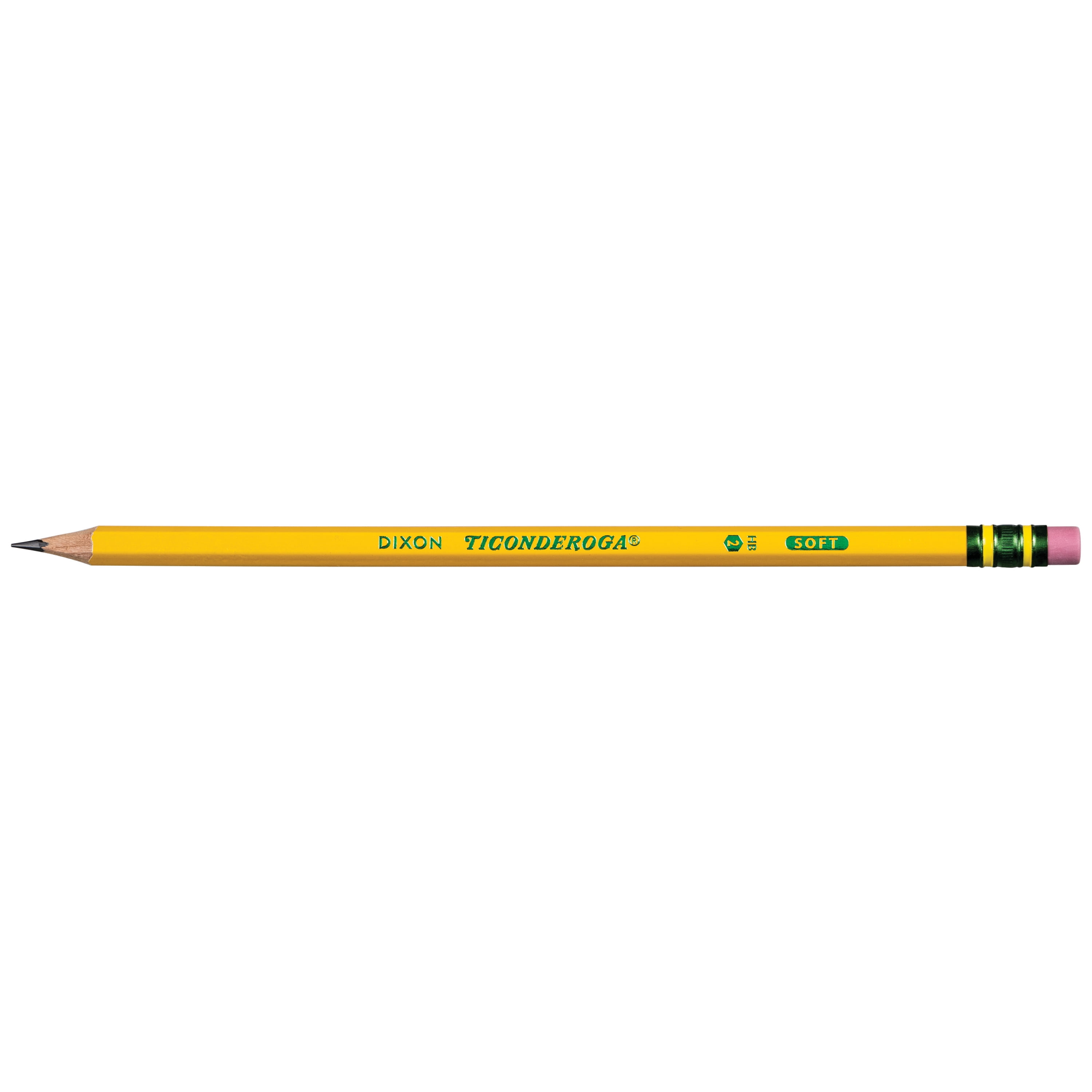 Dixon Ticonderoga No. 2 Pencil Soft 10/cd Black 13915 : Target