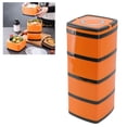 thumbnail image 3 of Stainless Steel Insulated Bento Box, Bento Lunch Box For Adults And Kids, Food Storage Containers, Leakproof Bento Lunch Box With Fork, Spoon, Suitable For Adults Lunch Box For, 3 of 8