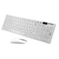 thumbnail image 1 of 2.4G Home Keyboard Wireless Keyboard Ultra-thin Office Keyboard with Mouse (White, with Keyboard Cover, Without Battery), 1 of 4