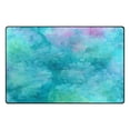 thumbnail image 2 of 60x39in Area Rug Machine Washable Floor Mats Skid-Resistant Backing Carpet for Home Kitchen Bedroom Pastel Blue Dandelions, 2 of 7
