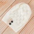 thumbnail image 6 of TAILTOSS 1Pcs Vintage Hats White Woolen Yarn Knitted Hollow Hat For Women Season, 6 of 8