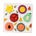 thumbnail image 4 of Rompecabezas de madera juguete para desarrollar actividades de aprendizaje juguete colores y formas cognición para mayores de 4 años regalo Fruta, 4 of 8