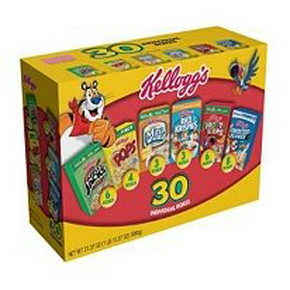 Kellogg's Cereal 30 Box Variety Pack 32.73 Total Ounces