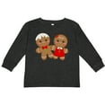 thumbnail image 3 of Inktastic Gingerbread Couple Boys or Girls Long Sleeve Toddler T-Shirt, 3 of 5