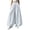 White, variant on Summer Womens Casual Palazzo Pants Flowy Wide Leg Bottoms Soft Ice Silk Fabric Loose Fit Comfortable Trousers with Skirt Design Full Length Black L