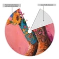 thumbnail image 2 of Rateoe Cowboy Boots With Flowers Print Christmas Tree Skirt 30" for Xmas Holiday New Year Party Circle Tree Mat Ornaments Decoration, 2 of 7