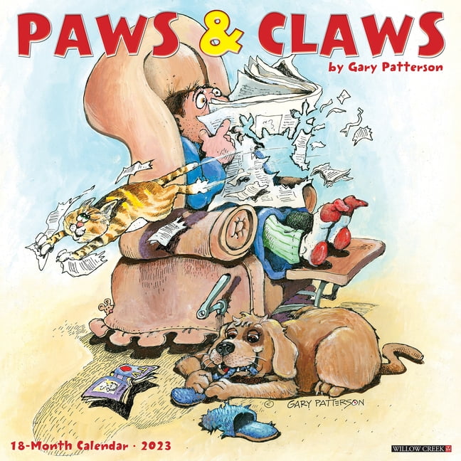 Gary Patterson's Paws N Claws 2023 Wall Calendar (Other)