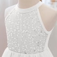 thumbnail image 6 of HOMADLES Girl Dresses for Girls for Weddings, Girls Summer Sundress Girls Casual Dress Solid Ruffle Dresses Tiered Layed Pageant Dress Sundress White XL, 6 of 8